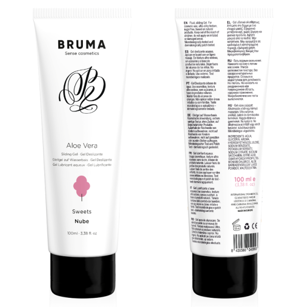 BRUMA - Gel Deslizante Aloé Vera Sabor Nuvem 100 ml