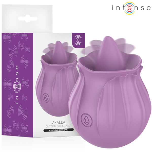INTENSE - AZALEA FLOR ESTIMULADOR DE LÍNGUA BASE MAGNÉTICA